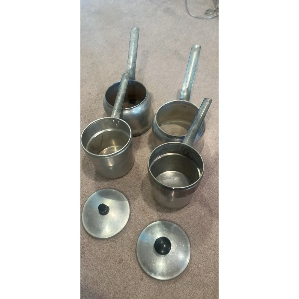Aluminum 6-Piece Saucepan Set w/ Lids, Silver, Gas & Electric Compatible